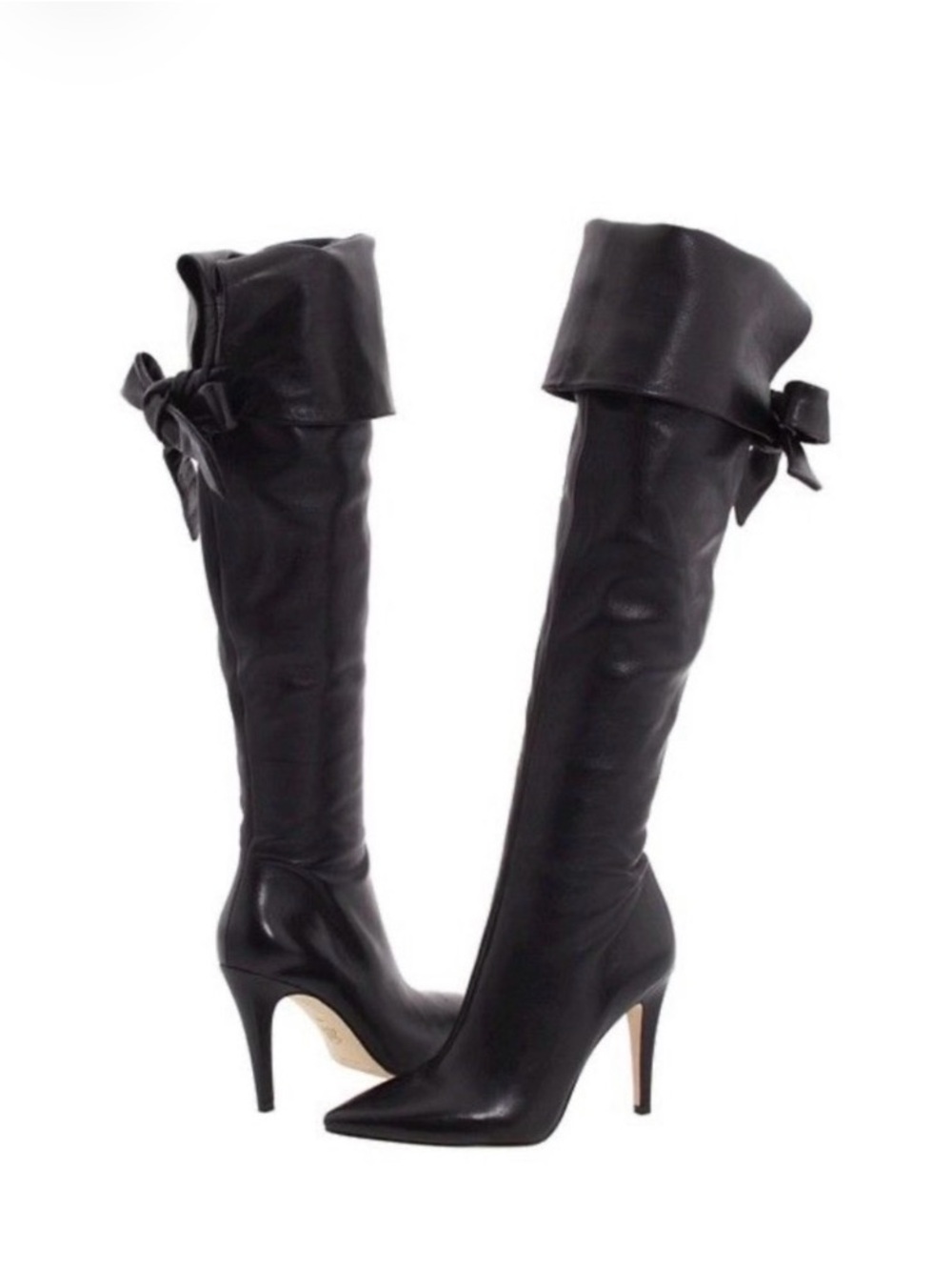 Via Spiga Black Over-the-Knee Stiletto Boots